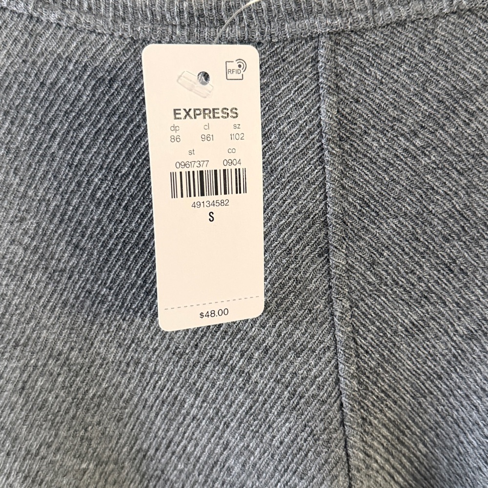 Express Heather Gray Knit Top - Picture 2 of 3
